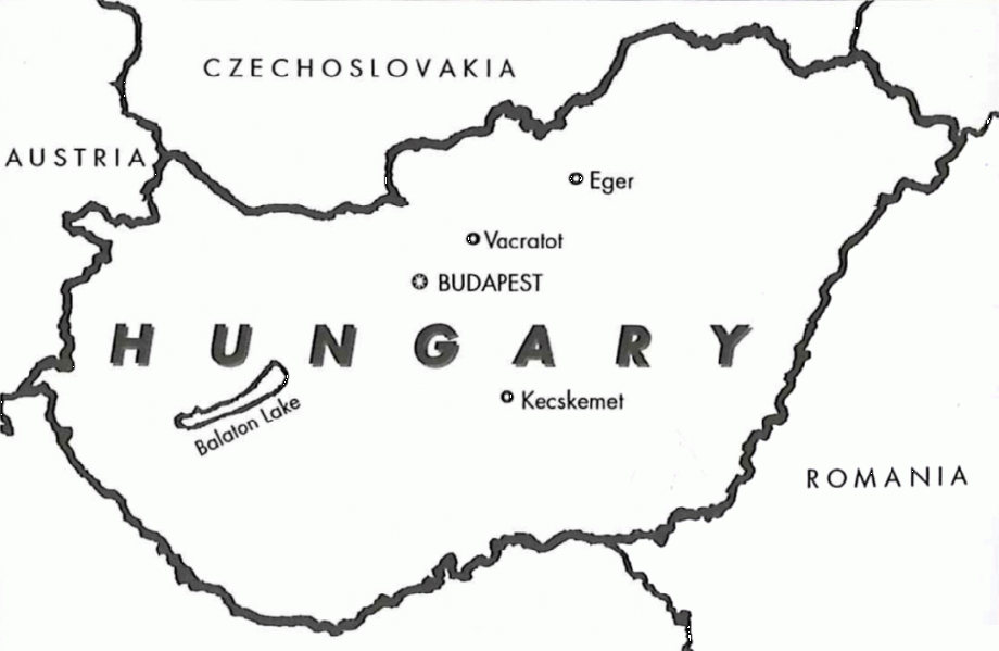 Map of Hungary