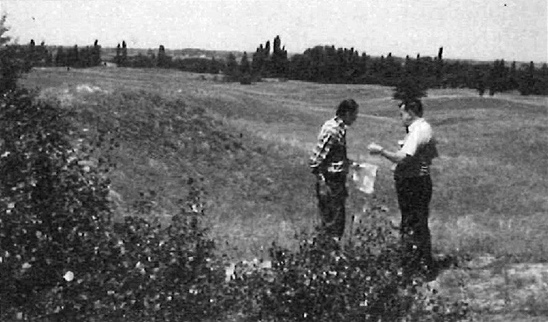 Jack Lattin collecting insects with Hungarian colleague