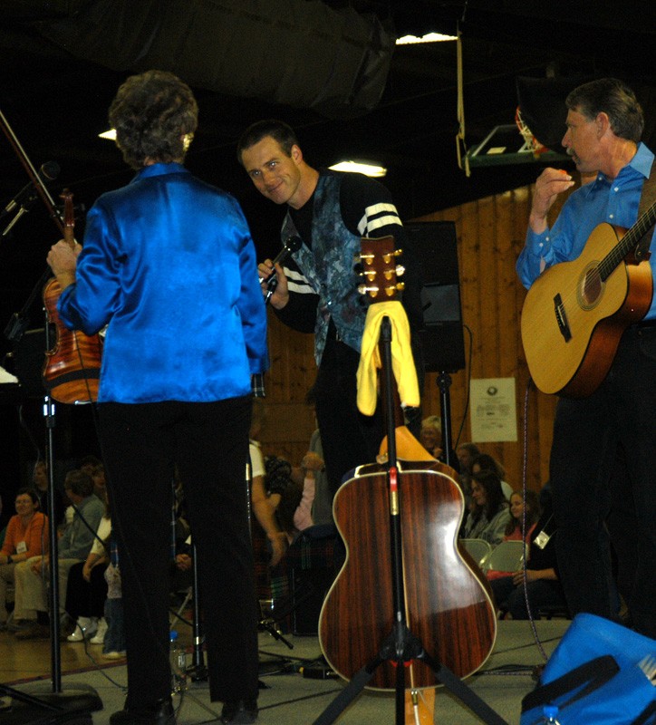 Loretta Thompson and The Heritage Band provided the music for eager dancers