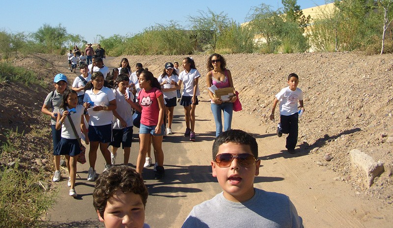 Students from Valley View Elementary