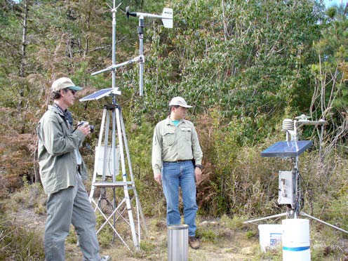 Don Henshaw inspects a prospective station in Taiwan