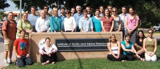 Graduate students attending the annual MCM meeting 