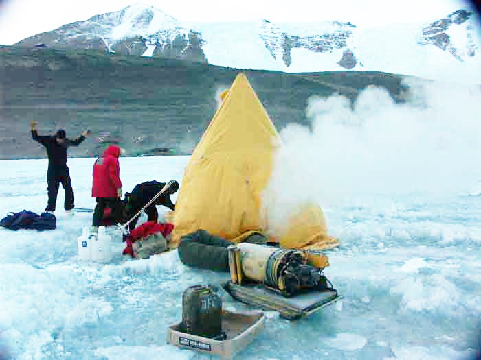 Early winter operations on the lakes in the McMurdo Dry Valleys III