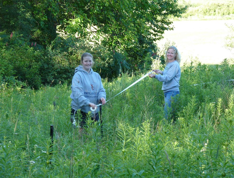 KBS scientist Melissa Kjelvik and Delton-Kellogg High School teacher Connie High