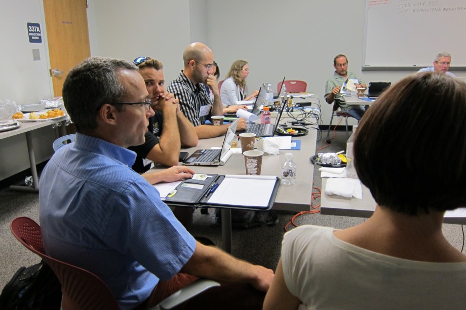 Participants during site communicators' training workshop