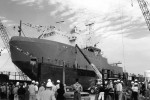 Christening the Laurence M Gould at the North American Shipbuilders Facility