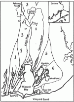 The seven sub-watersheds of Waquoit Bay