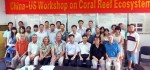 Workshop participants on recent advances in coral reef research