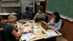 IET lab students prepare sensors 