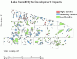 Fig.1. Vilas County, WI, shoreline development classification scheme.