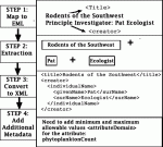 Figure 1. Steps to convert metadata to EML