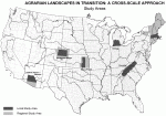 Map showing the LTER participants in the interdisciplinary AG TRANS project