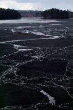 Candled ice during breakup of Lake Kallevesi in Finland during the Spring of 199