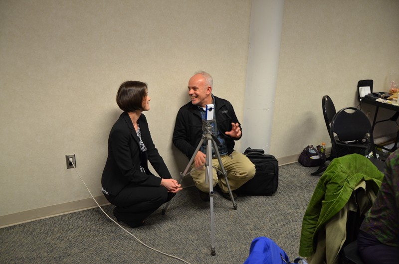 Julie Palavovich Carr, working with Brian McGrath during his workshop