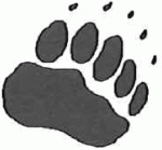 Bear pawprint