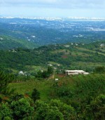 View from the Luquillo Mountains toward San Juan, Puerto Rico 