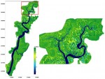 Figure 4: Digital elevation model of the intertidal area surrounding the Duplin 