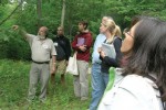 Teachers practice field site labeling with Dr. John O'Keefe